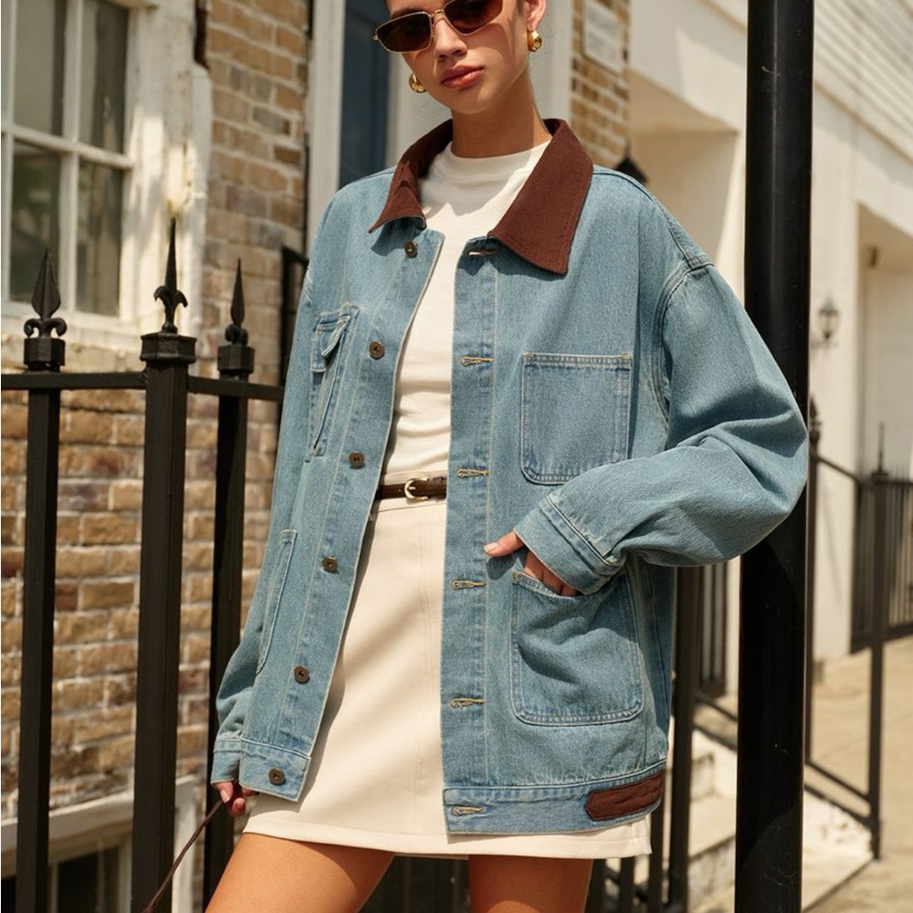 Essential White Mini Skirt with thin brown Belt
